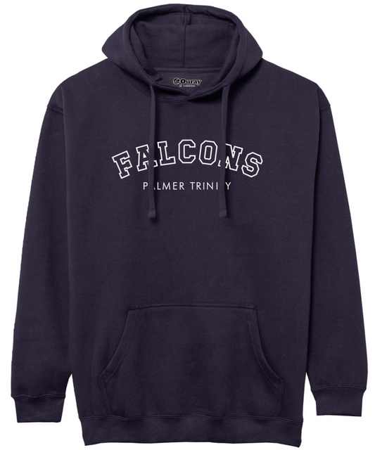 Falcons Embroidered Navy Hoodie