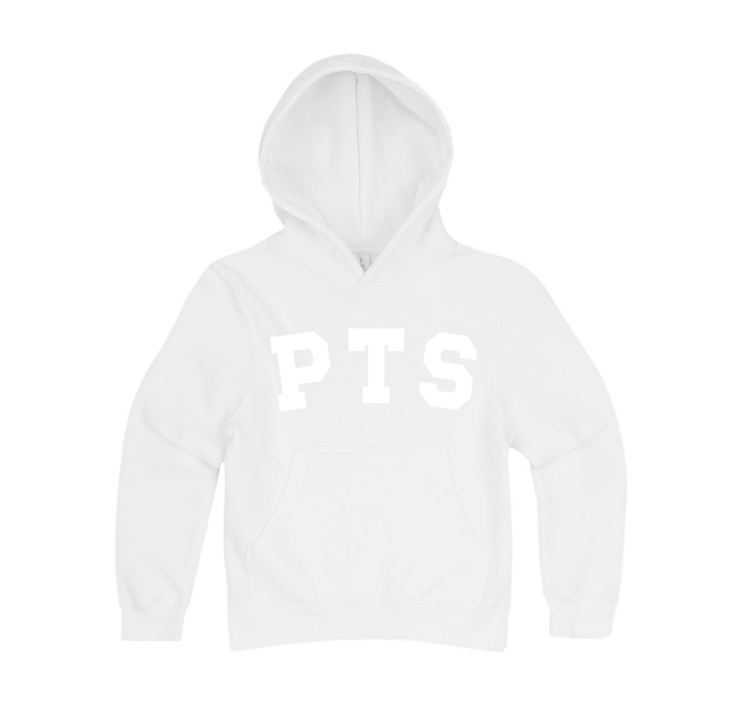 Youth PTS Puff-Print White Hoodie