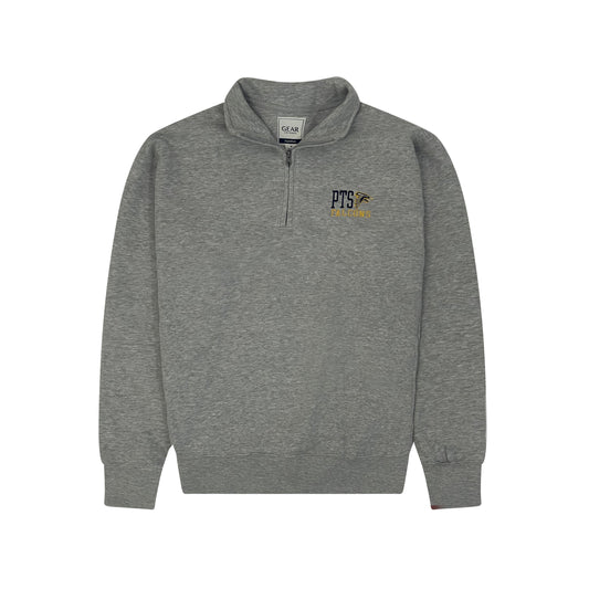 Big Cotton 1/4 Zip Sweatshirt, Grey