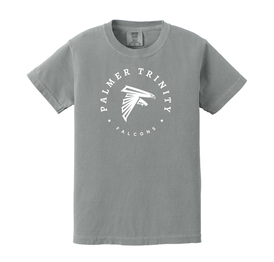 Youth Palmer Trinity Circle Emblem T-Shirt, Grey