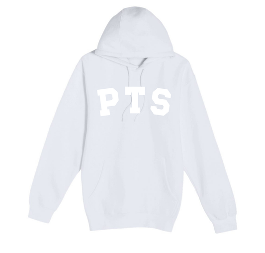 PTS Puff-Print White Hoodie