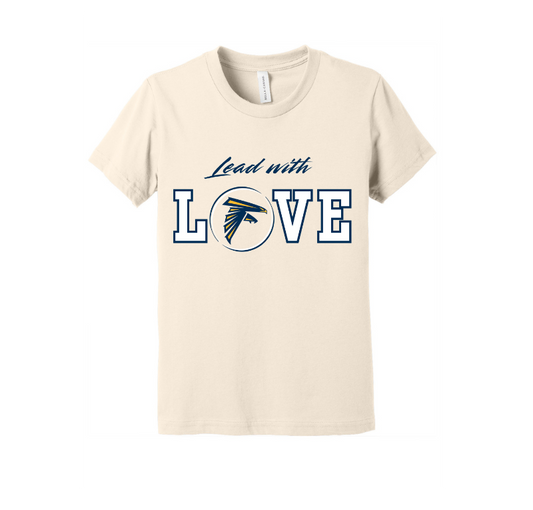 Youth "Lead with Love" T-Shirt, Beige