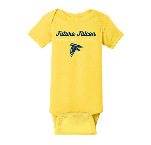 "Future Falcon" Baby Onesie, Gold