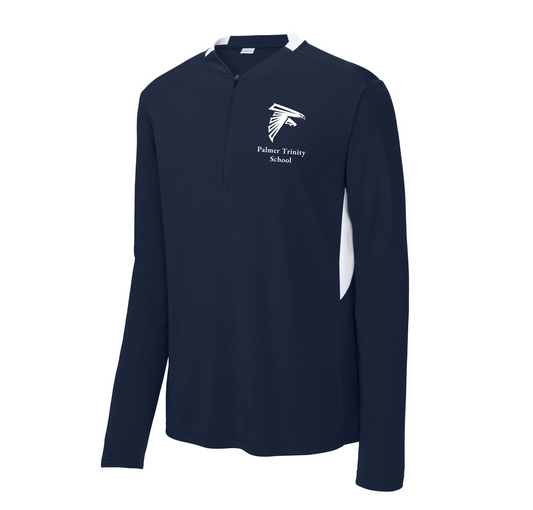 Falcons Athletic 1/4 Zip Pullover, Navy/White