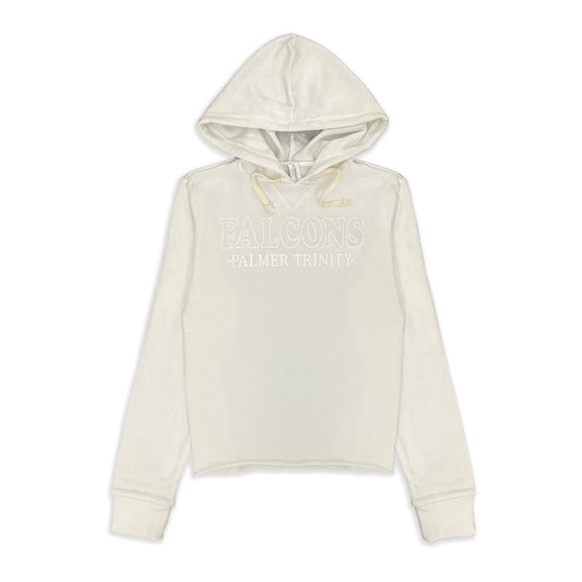 Women's Super Soft Cutoff Hoodie, White